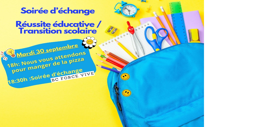 Soirée d’échange   Réussite éducative / Transition scolaire 